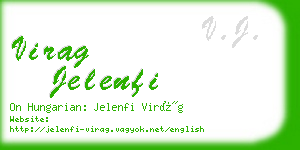 virag jelenfi business card